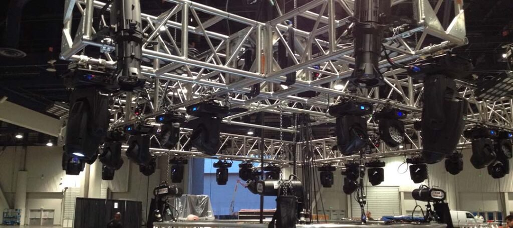 Espacios para eventos y material audiovisual estructura truss