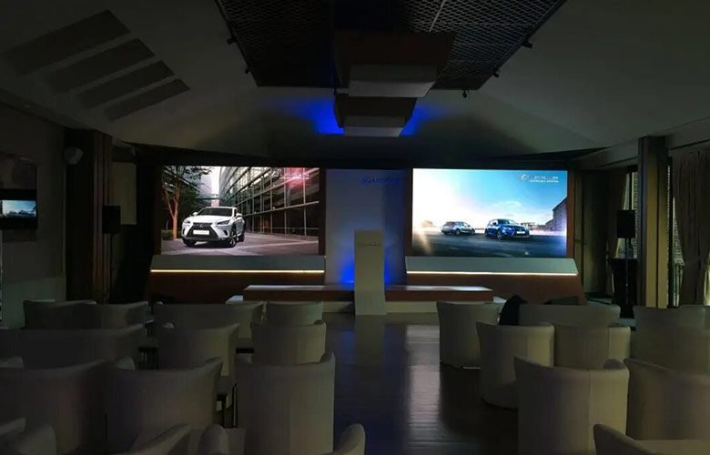 evento presentacion de producto pantalla led_