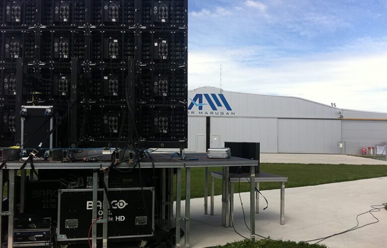 Pantallas LED exterior montada
