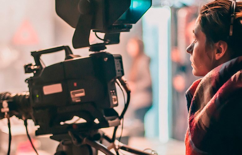 plató audiovisual cámara profesional
