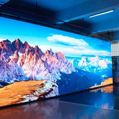 pantalla led de colores brillantes