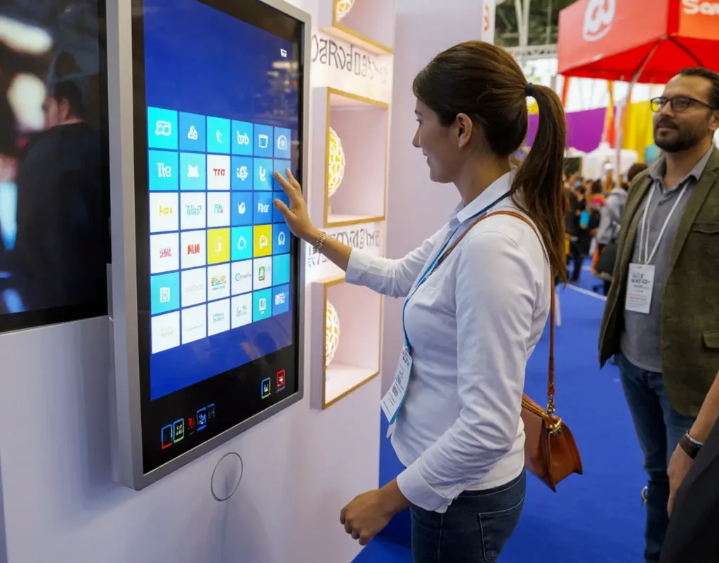 Monitor interactivo táctil para visualización de proyectos inmobiliarios - Pantallas táctiles para presentaciones