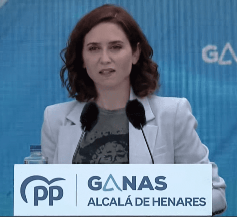 Ayuso alcalá de henares Ayuso en campaña en alcala, fader